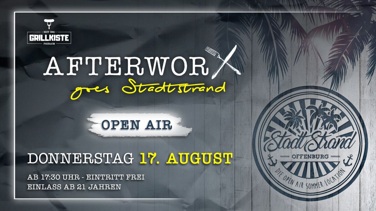 Afterwork goes Stadtstrand OPEN AIR