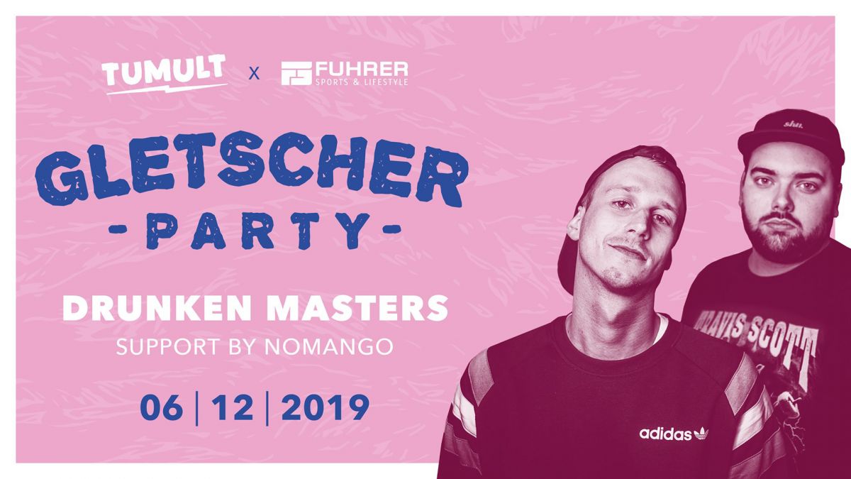 Gletscher Party mit Drunken Masters