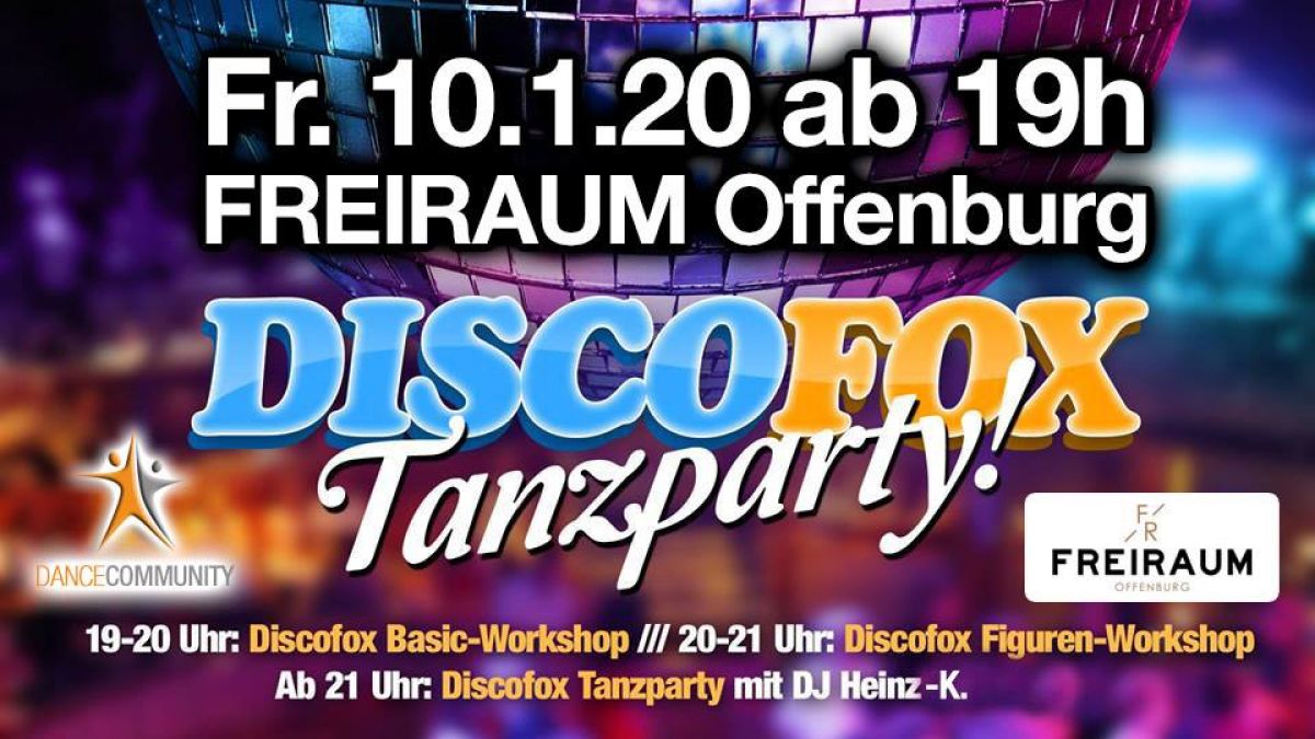 Discofox Tanzparty mit Discofox Basic & Figurenworkshop